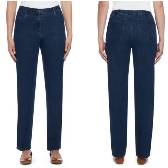 Ruby Rd. Classic Elastic Side Black Jeans - Picture 10 of 10